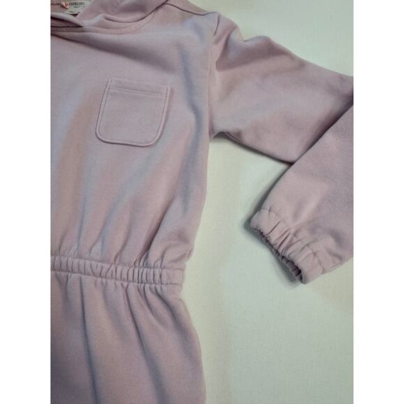Crewcuts Girls Pink Hoodie Sweatshirt Dress Mauve Size 8 terry pullover - Picture 5 of 6